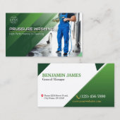 Wasinrichting onder druk visitekaartje (Voorkant / Achterkant)