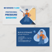 Wasinrichting onder druk visitekaartje (Voorkant / Achterkant)