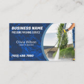 Wasinrichting onder druk visitekaartje (Voorkant)