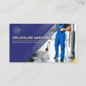 Wasinrichting onder druk visitekaartje (Voorkant)