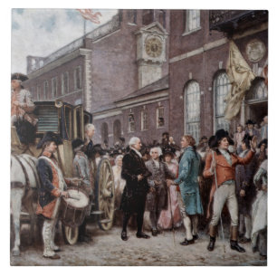 wasinstallatie in Philadelphia Tegeltje