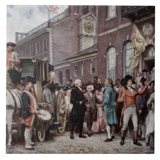  wasinstallatie in Philadelphia Tegeltje (Voorkant)