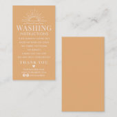 Wasinstructies Kledingverzorging met Shirt Visitekaartje (Voorkant / Achterkant)