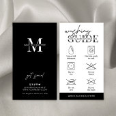 wasinstructies Minimale kledingtoevoer Logo Visitekaartje