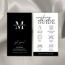 wasinstructies Minimale kledingtoevoer Logo