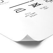 Wasjes met wassymbolen Voorzorgsmaatregelen voor h Poster (Hoek)