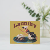 Waskamer Briefkaart (Staand voorkant)