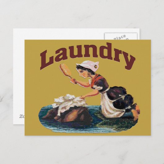 Waskamer Briefkaart (Voorkant / Achterkant)