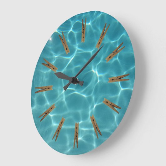 Waskamer Clothespin Water Grote Klok (Hoek)