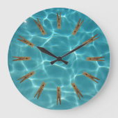 Waskamer Clothespin Water Grote Klok (Voorkant)