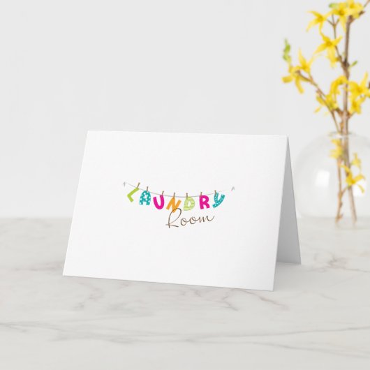 Waskamer Kaart (Gele Bloem)