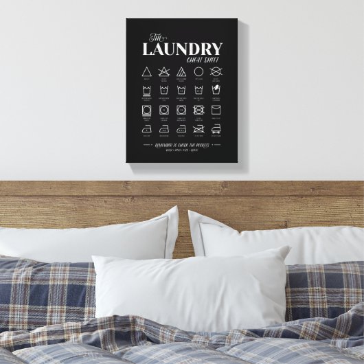 Waskamer — kaasblad canvas afdruk (Insitu (Slaapkamer))