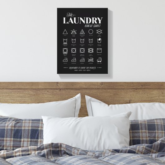 Waskamer — kaasblad canvas afdruk (Insitu (Slaapkamer))