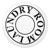 Waskamer Keramische Knop (Voorkant)