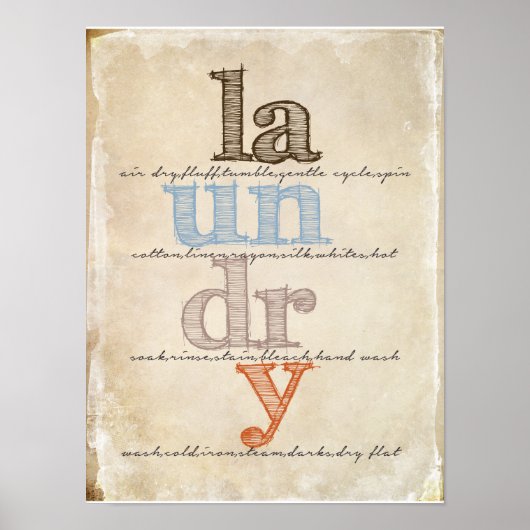 Waskamer Poster (Voorkant)