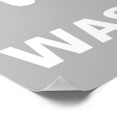 Waskamer Poster Moderne muur Kunstkleuren omgekeer (Hoek)