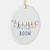 Waskamer Verhangen Keramisch Ornament (Rechts)