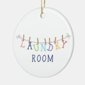 Waskamer Verhangen Keramisch Ornament (Links)