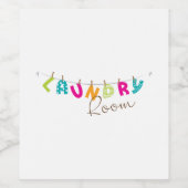 Waskamer Wijn Etiket (Enkel label)