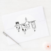 waskat ronde sticker (Envelop)