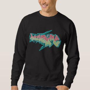 Waskleding oude schoolhiphop Sweater