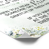 Wasknijper Eucalyptus groen teken Poster (Hoek)