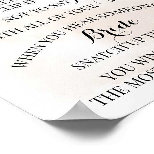 Wasknijper Herfst Eucalyptus Bruidsfeest Spel bord Poster (Hoek)