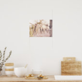 Wasknijpers aan een lijn poster (Keuken)