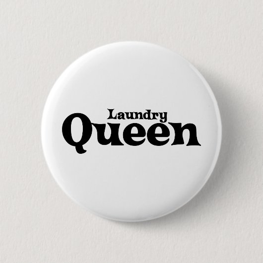 Waskoningin Ronde Button 5,7 Cm (Voorkant)