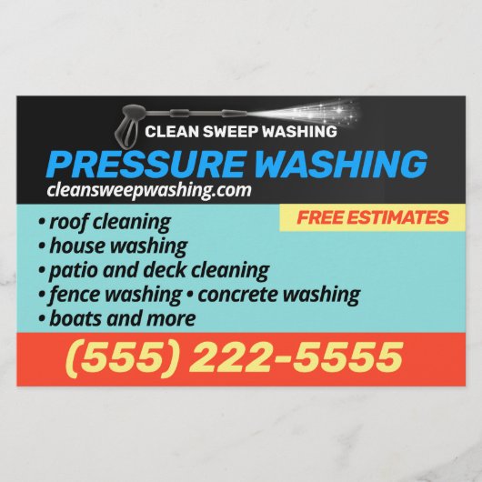 Waskracht onder druk flyer (Voorkant)