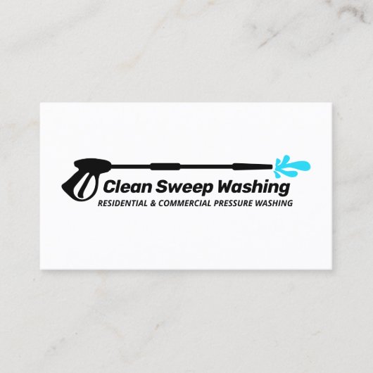 Waskracht onder druk visitekaartje (Voorkant)