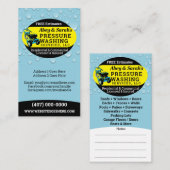 Waskracht onder druk visitekaartje (Voorkant / Achterkant)