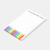 Waskrijtjes, van het bureau van de leraren, post-i post-it® notes (Schuin)