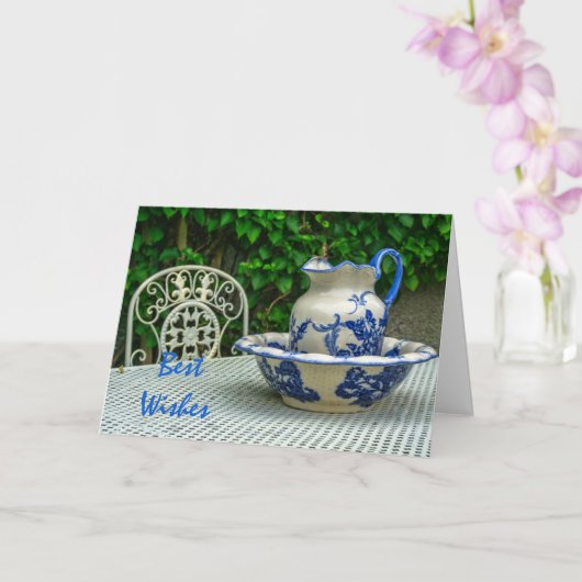 waskruik en wastafel kaart (Orchidee)