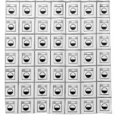 waslabels douchegordijn (Voorkant)