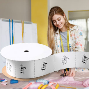 waslabels voor bedrijfskleding logo satijnen lint
