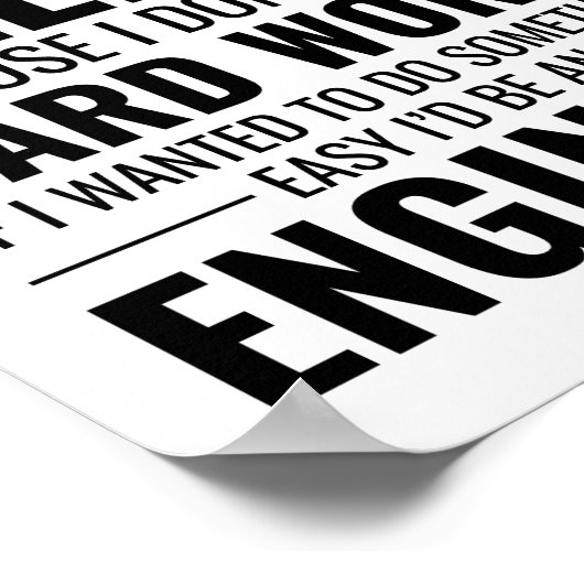 Waslassen Metaal Ironworker Funny Poster (Hoek)