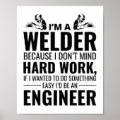 Waslassen Metaal Ironworker Funny Poster (Voorkant)