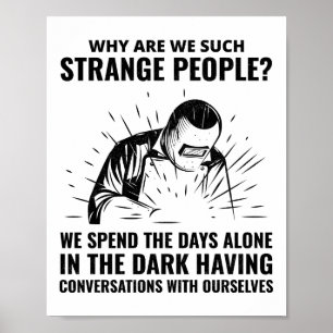 Waslassen Metaal Ironworker Funny Poster