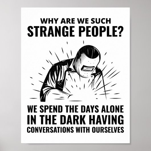 Waslassen Metaal Ironworker Funny Poster (Voorkant)