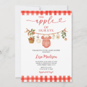 Waslijn Appel van onze oog Baby Shower Kaart (Voorkant)