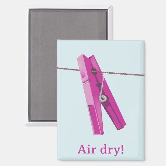 Waslijn van wasknijper magneet (Voorkant / Achterkant)