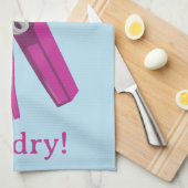 Waslijn van wasknijper theedoek (Quarter Fold)