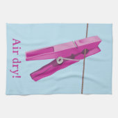 Waslijn van wasknijper theedoek (Horizontaal)