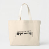 Waslijn wasdag grote tote bag (Voorkant)