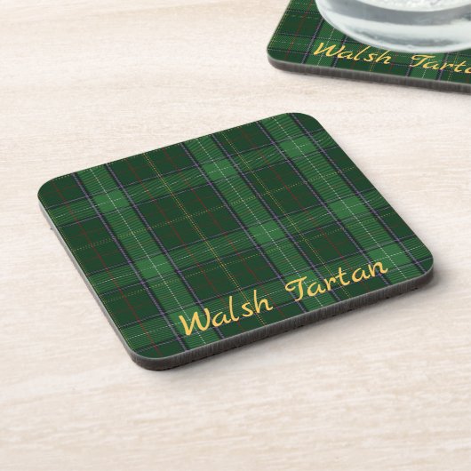 Waslsh Tartan Onderzetters Wedding Gift Set van 6 (Linkerzijde)