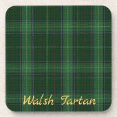 Waslsh Tartan Onderzetters Wedding Gift Set van 6 (Voorkant)