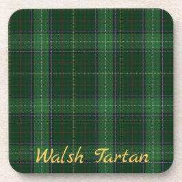 Waslsh Tartan Onderzetters Wedding Gift Set van 6
