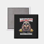 Wasmachine Bodybuilding Fitness Gym Magneet (Voorkant / Achterkant)