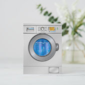 Wasmachine Briefkaart (Staand voorkant)